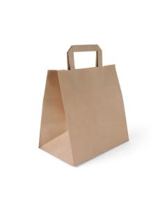 Papiertragetasche braun  26+17x27cm, 250St.