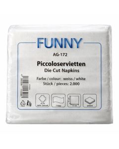 Dessertdeckchen 17x17cm,weiß, 2000St.