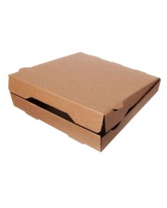 Pizzakarton 28x28 Braun Unbedruckt, 100St.