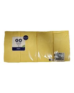 Zelltuch-Servietten 33x33cm ,3 lagig, Gelb,1/8F., 250st.