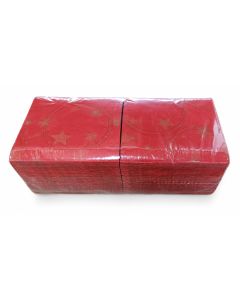 Zelltuch-Servietten 40x40cm, 3 lagig,1/4F Star Shine, 250St.