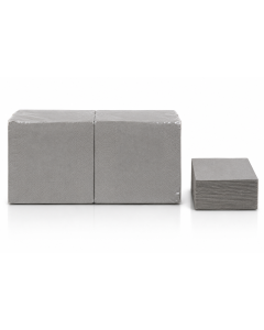 Coctail-Servietten 24x24cm,3lg Granit grey, 250St.