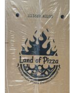Pizzakarton 28x28x4"Land of Pizza" Logo, 100St.