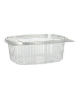 Salatschale PET oval 1500ccm mit Klappdeckel, 50St.