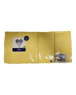 Zelltuch-Servietten 33x33cm ,3 lagig, Gelb,1/8F., 250st.