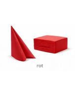 Zelltuch-Servietten 40x40cm ,3 lagig, rot, 1/4F, 250St
