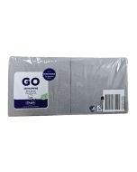 Coctail-Servietten 24x24cm,3lg Granit grey, 250St.