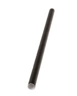 Trinkhalme aus Papier, schwarz 6x210mm, 250St.